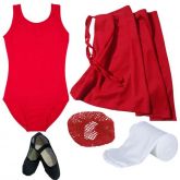 Kit de Ballet Infantil Cor vermelho