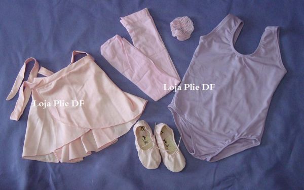 kit ballet Infantil ROSA COM LILAS para aula